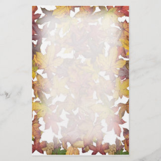 Maple Leaves in Fall Stationery