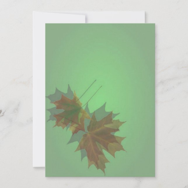 Maple Leaves Invitation (Front)