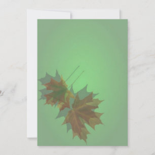 Maple Leaves Invitation