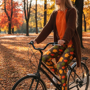 Maple leaves leggings