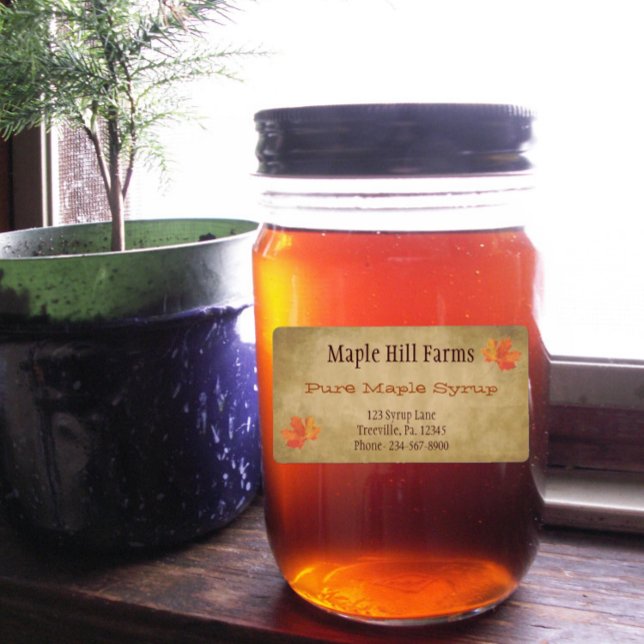 Maple Leaves Maple Syrup Product Label (Creator Uploaded)