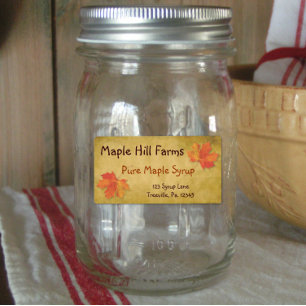 Maple Leaves Maple Syrup Product Label