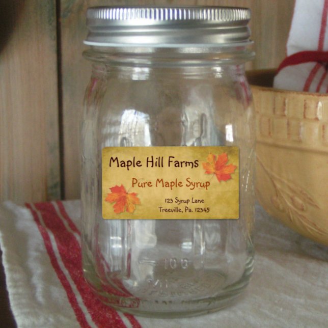 Maple Leaves Maple Syrup Product Label (Creator Uploaded)