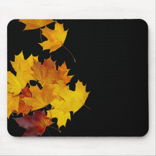 Maple leaves mouse pad