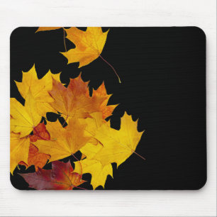 Maple leaves mouse pad