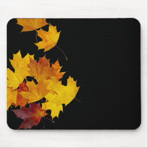 Maple leaves mouse pad