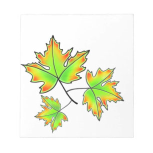 Maple Leaves Notepad