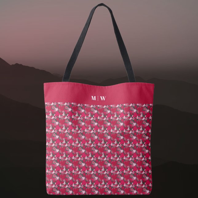 Maple Leaves on a Charcoal Background Tote Bag (Maple Leaves on a Charcoal Background Tote Bag by The Canadian Outpost Shop)