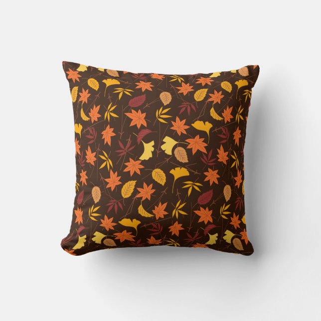Maple Leaves Pattern-45947 Cushion (Front)