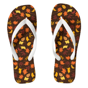Maple Leaves Pattern-45947 Jandals