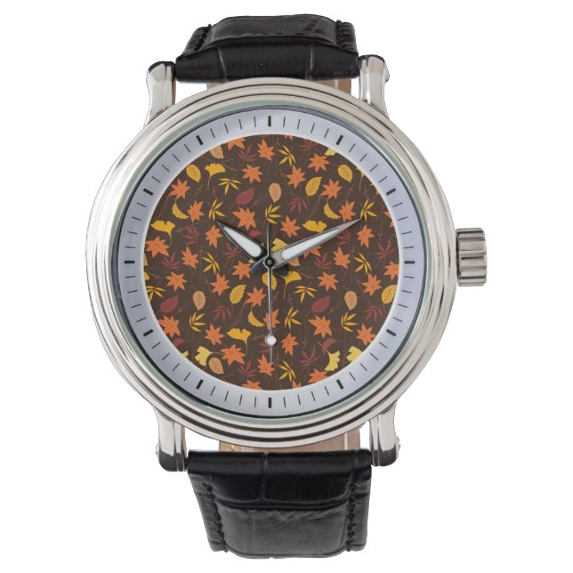 Maple Leaves Pattern-45947 Watch (Front)