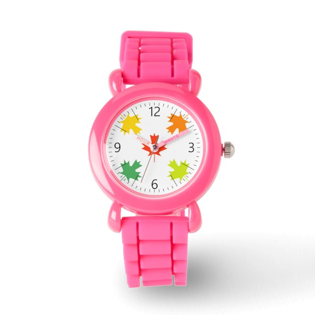 Maple leaves pattern watch (Front)