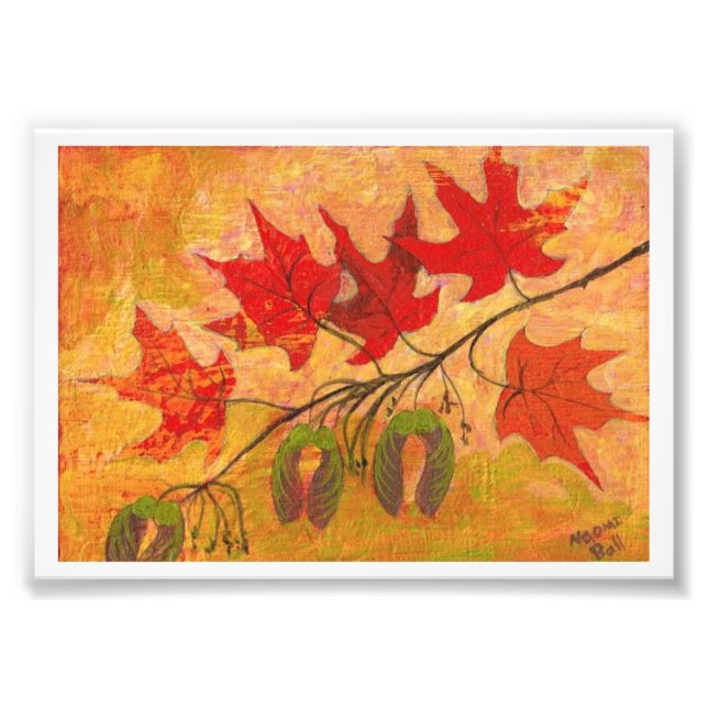Maple Leaves Photo Print (Front)
