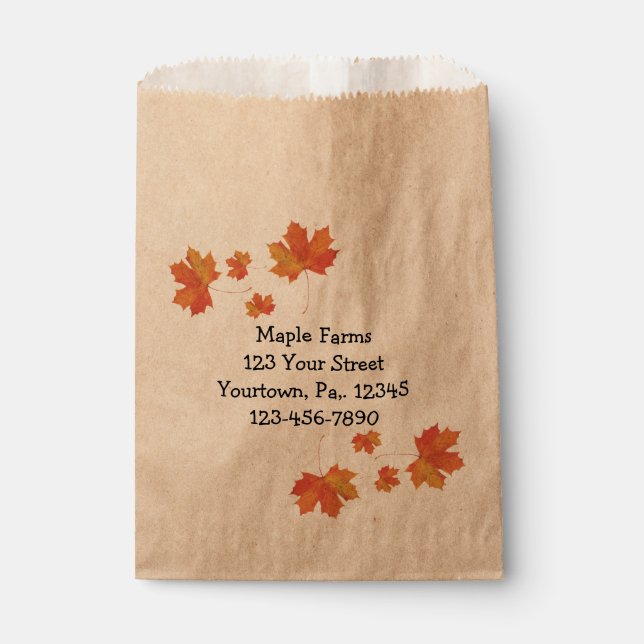 Maple Leaves Product Bag (Front)