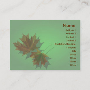 Maple Leaves Profile Card
