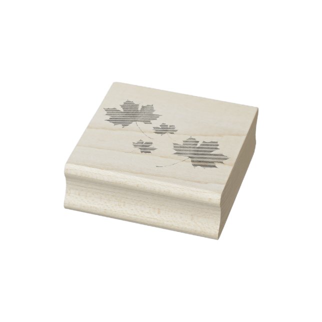 Maple Leaves Rubber Stamp (Stamp)