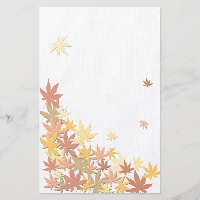maple leaves stationery (Front)