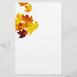 Maple leaves stationery