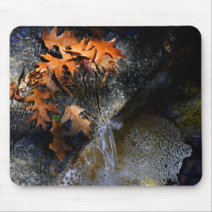 Maple Leaves, Waterfall Mouse Pad