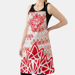 MAPLE MADE WITH TRIANGLES CANADA FLAG BY MASANSER APRON
