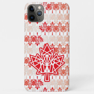 MAPLE MADE WITH TRIANGLES CANADA FLAG BY MASANSER Case-Mate iPhone CASE
