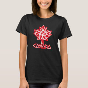 MAPLE MADE WITH TRIANGLES CANADA FLAG BY MASANSER T-Shirt