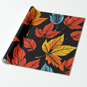 Maple Magic: Autumn Leaf Design Wrapping Paper