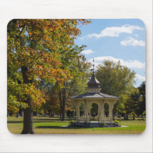 Maple Park Autumn Gazebo Mouse Pad