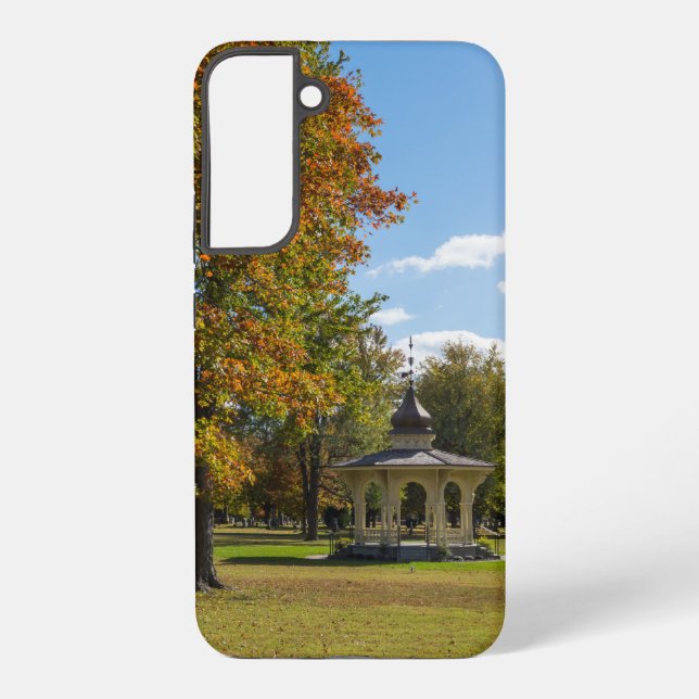 Maple Park Autumn Gazebo Samsung Galaxy Case (Back)