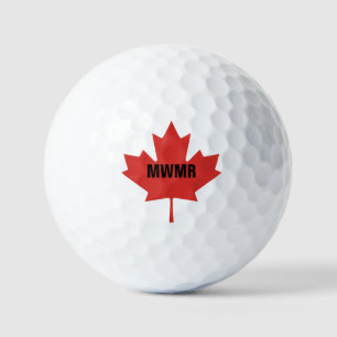 Maple Pride Golf Ball: with Monogram Balls