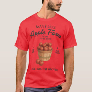 Maple Ridge Apple Farm Est. 1985 Family Owned. Rus T-Shirt