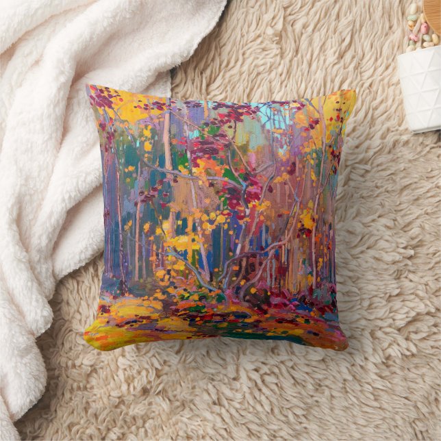 Maple Saplings October | Tom Thomson | Cushion (Blanket)