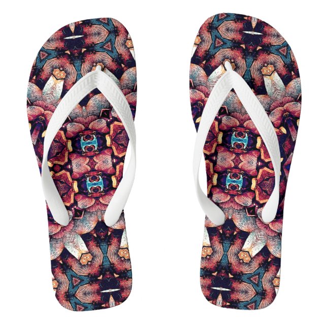 Maple Seed Mosaic Jandals (Footbed)