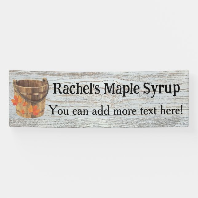 Maple Syrup 2.5' x 8' Custom Banner (Horizontal)