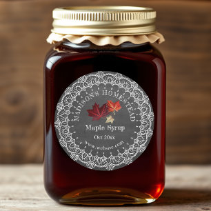 Maple Syrup   Country Rustic Classic Round Sticker