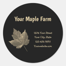 Maple Syrup Farm Beige Black Country Rustic