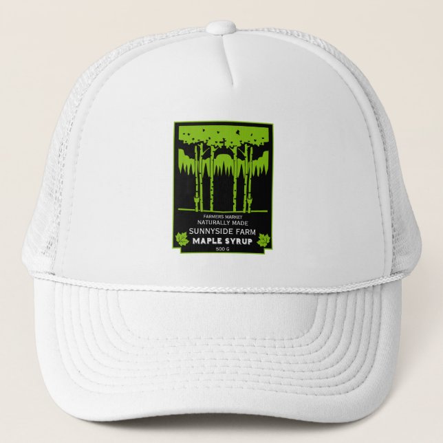 Maple Syrup Farmers Market Trucker Hat (Front)
