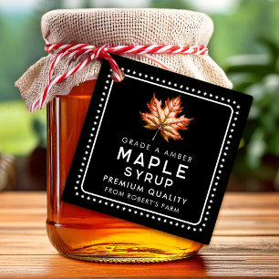 Maple syrup favour tags