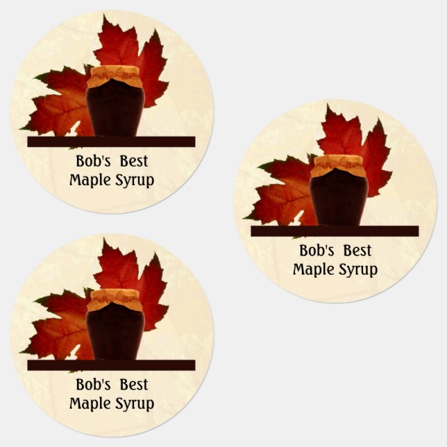 Maple Syrup Food Label (Group)