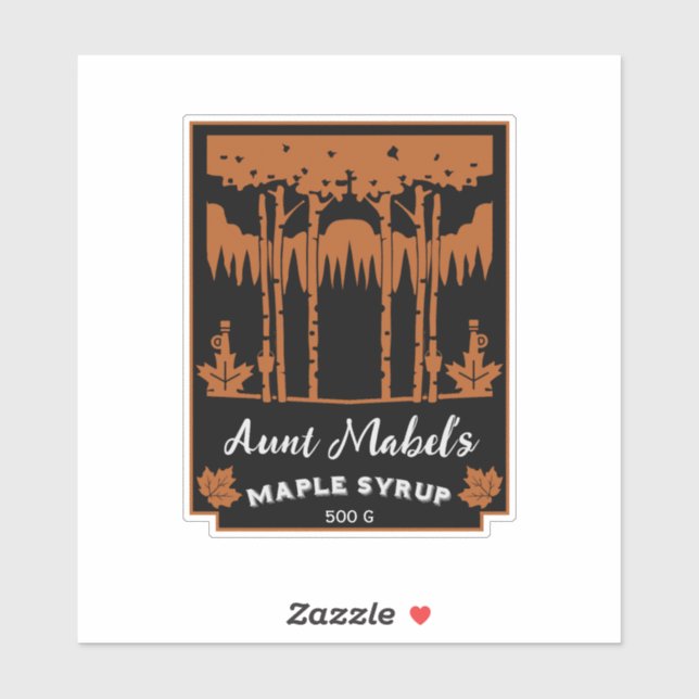 Maple Syrup Home Made Editable (Sheet)