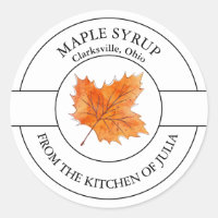 Maple Syrup Label