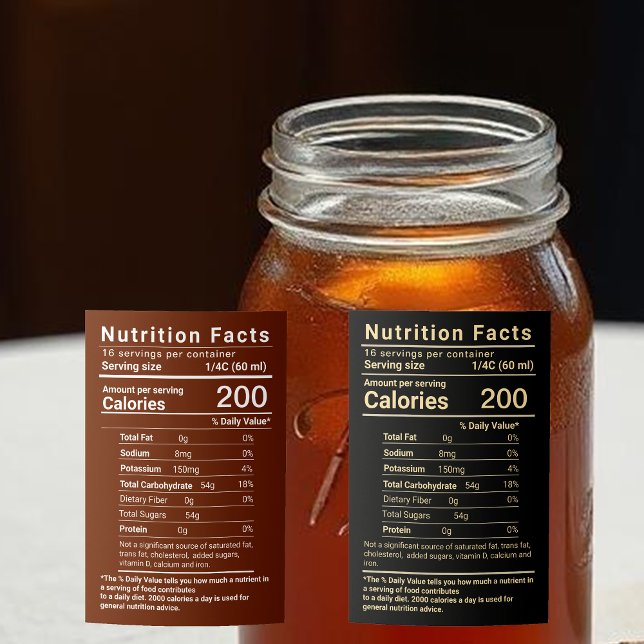 Maple Syrup Nutrition Facts Latest FDA Regulations Food Label (Creator Uploaded)