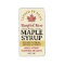 Maple Syrup on Address or Shipping Label Red Leaf