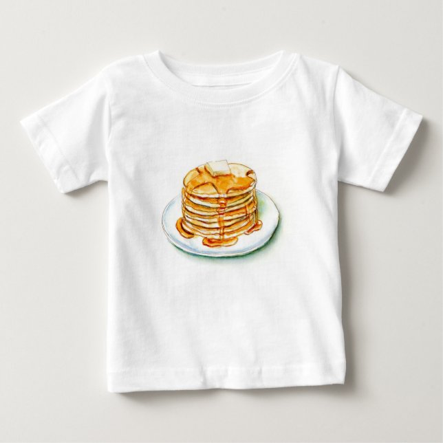 Maple Syrup & Pancakes Baby T-Shirt (Front)