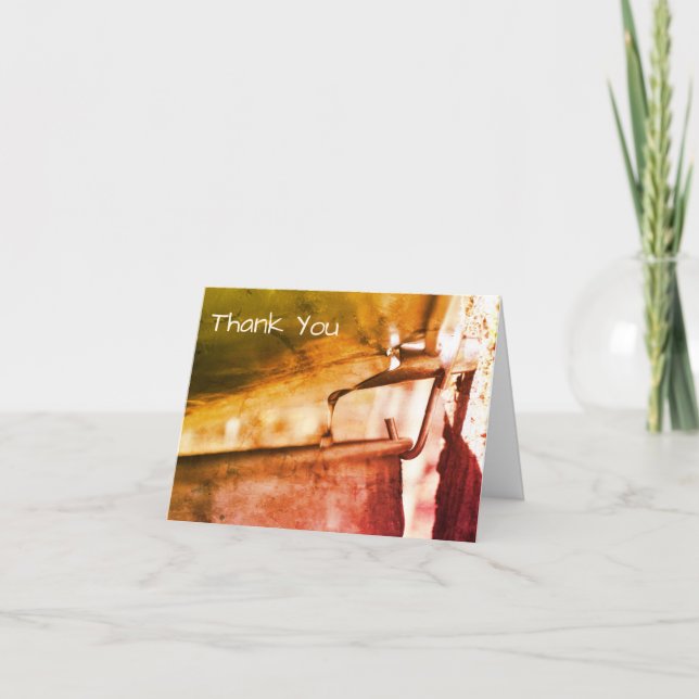 Maple Syrup Sap Running Nature Art Thank You Card (Front)