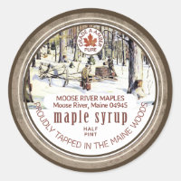 Maple Syrup Tapped Trees Maple Leaf Grunge Border 