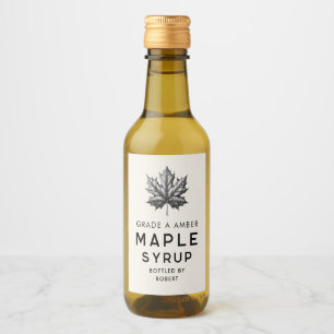 Maple syrup  wine label