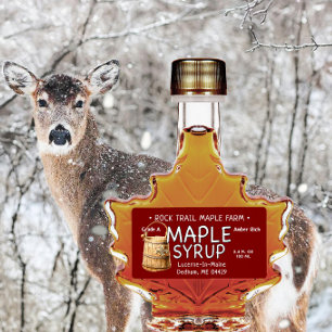 Maple Syrup with Vintage Fleur de Lis Sap Bucket