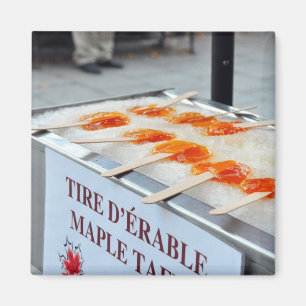 Maple Taffy Tire D'Erable Quebec Canada Magnet