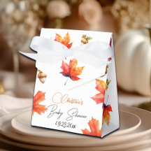 Maple Tree Leaves and Acorns Baby Shower